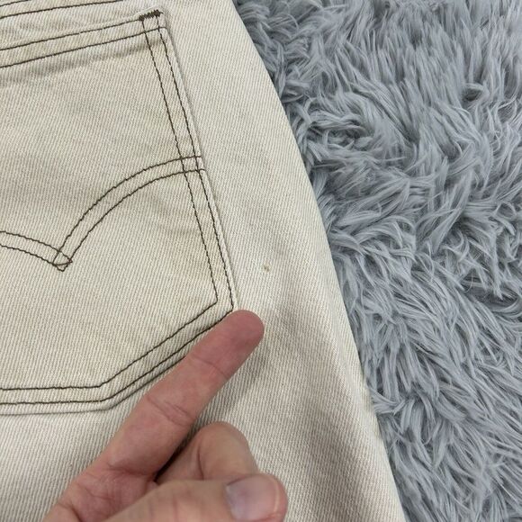 Levi's Jeans Men's 34.5X29 Beige VTG 90s Orange Tab Made In USA December 1994 - Picture 10 of 16